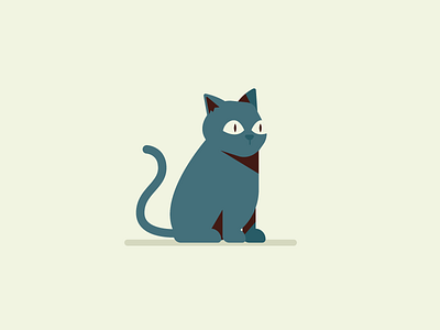 Cat animal cat design flat illustration illustrator vector