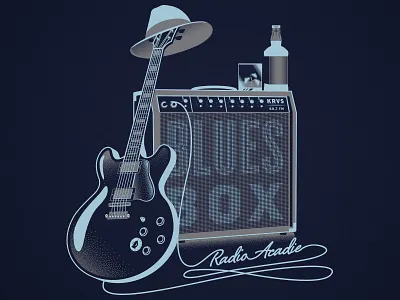 Blues Box blues blues music guitar illustration music radio
