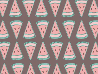 Melonie food fruit melon pattern surface design watermelon wedge