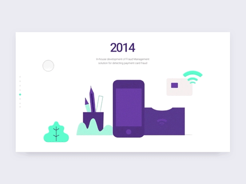 Mercury website—History animation gif illustration interaction motion principle ui web website