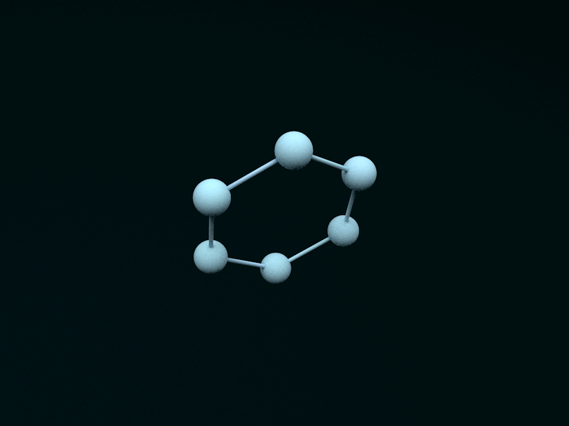 off-balance hexagon loop abstract animation c4d gif hexagon loop structure