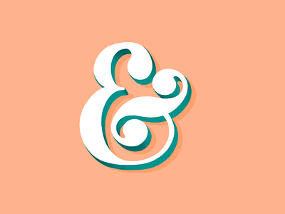 Ampersand III ampersand lettering shadow type