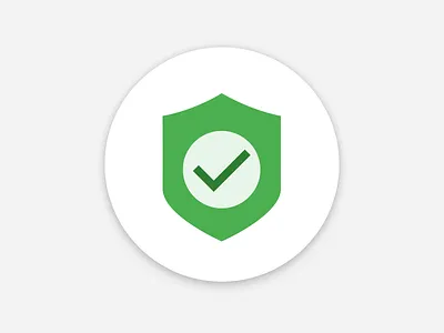 Protected - Trend Micro support My Product page flat icon ios protected support trend micro web web design
