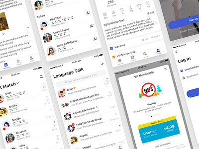 New UI design for HelloTalk 11 hello hellotalk ios iphone learning talk world x