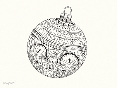 Bell 1 anti ball celebration christmas coloring decoration doodle drawn ornament