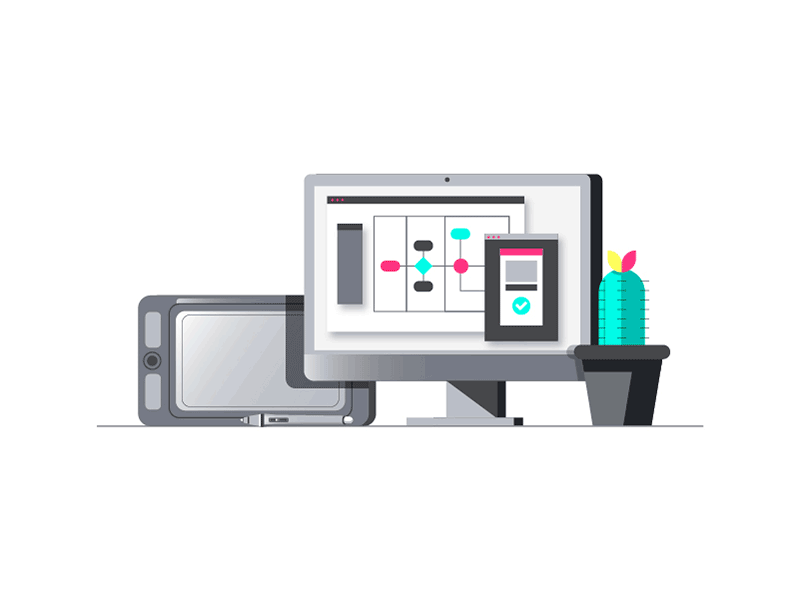 Design and Strategy computer design desktop iconography icons illustration plants strategy ui web