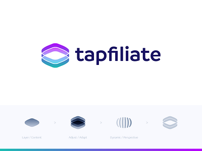 Tapfiliate - Logo Proposal (2) ad adapt affiliate build content fusion grow logo loop media stack tap