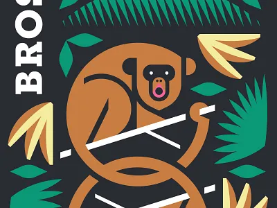 Howler Brothers banana branch jungle leaves monkey tropical