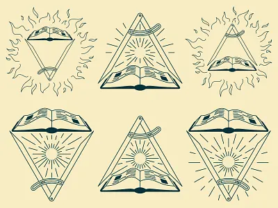 T-Shirt Design apparel book design feedback fire illustration light protractor trinity