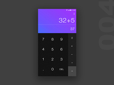 Daily UI #004 - Calculator calculator dailyui