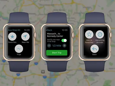 Bus Stop DC - Apple Watch apple watch smart watch ui