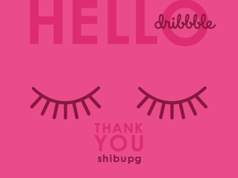 Hello Dribbble Animation debut dribbble gif hello intro