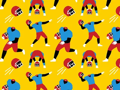 Football Pattern color football illustration pattern