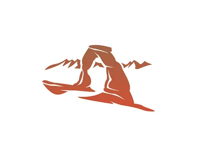 Utah arch delicate desert illustration mountain rock utah vector