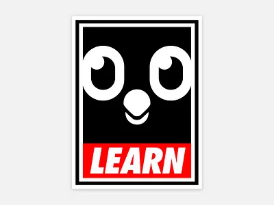 Duolingo Propaganda Poster 6 branding culture duolingo fairey illustration obey office posters print propaganda pun shepard