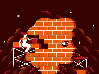 Violence against women bossy brick calendar feminism gender equality illustration lgbt violence wall women