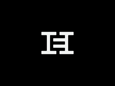 EH e h letter logo monogram type