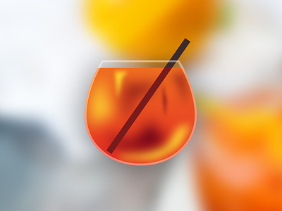 MAKE SKEUOMORPHISM GREAT AGAIN aperol glass skeuomorphic spritz