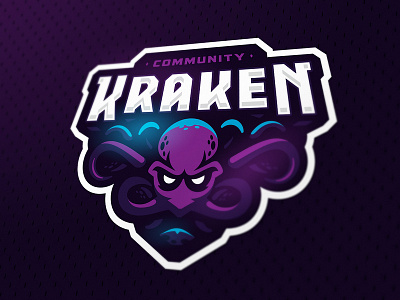 Kraken cs esport kraken logo mascot sports squid sweden zerographics