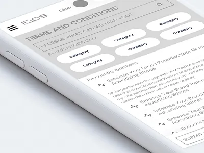 iQOS Wireframe iqos mexico wireframe