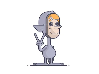 Greetings fellow humans ✌️ 👽 alien et halloween human illustration line art mask peace