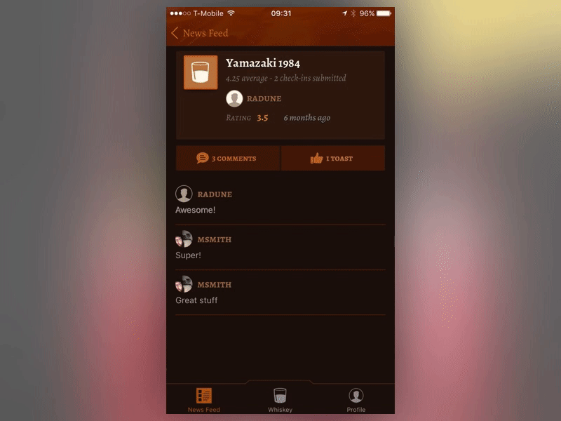 Open Barrel Checkin Redesign design process ios design mobile app design mobile design redesign ui user interface design