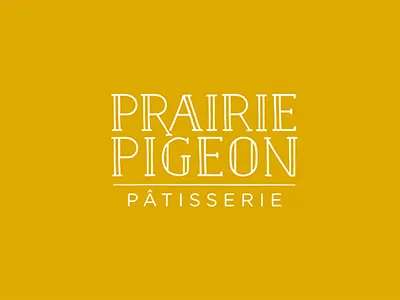 Prairie Pigeon Patisserie Logo bakery branding dessert french logo patisserie typography