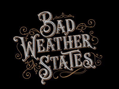 Bad Weather States Band Logo band logo ornamental
