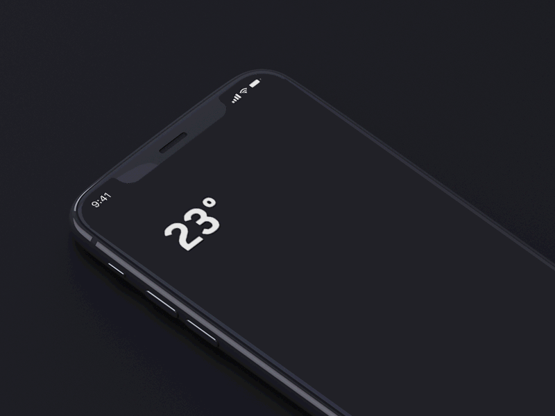 Yep it’s a weather app animated ears icons iphone x minimal motion typography weather web app