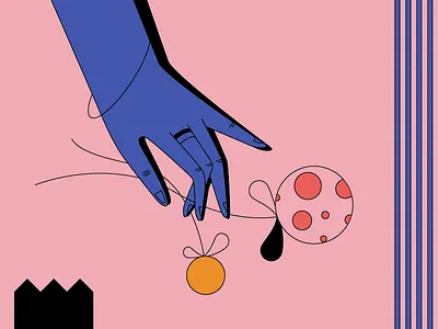 Flowers flowers gentle geo hand illustration plant spring