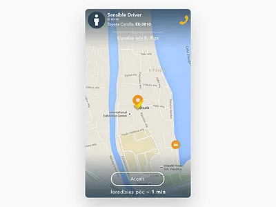 Daily UI #20 call daily ui location mobile taxi ui