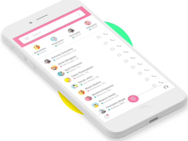 Bird Call App Animation animation app design mobile ui