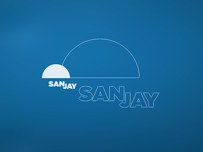 Sanjay Logo 2017 brand branding in progress jay logo personal sun wip