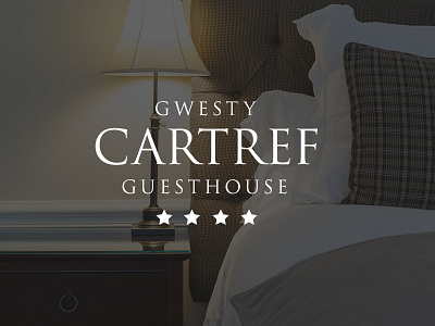 Cartref Guesthouse Branding bandb branding clean guesthouse hotel logo simple trajan