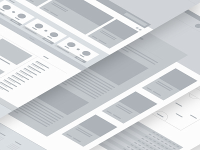 Wireframes app design desktop flat greyscale project ui ux vector web wip wireframe