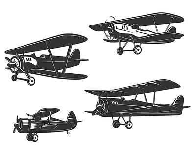 Airplane icons airplane aviation flying logo logo design pilot plane propeller