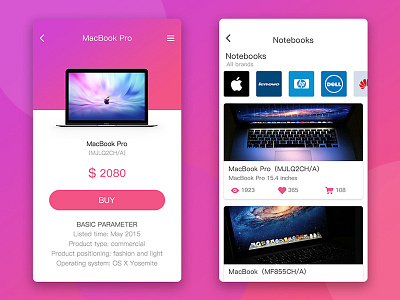 Ecommerce ui，app