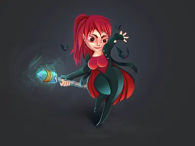 Game Character! Lina art character colors concept game girl idea