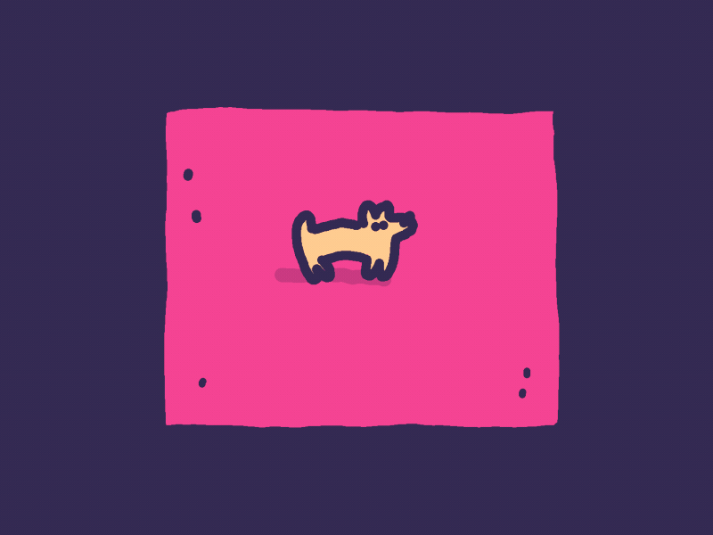 Woof 2d animation bucharest cel animation dog hand drawn illustration motion motion design motion graphics romania