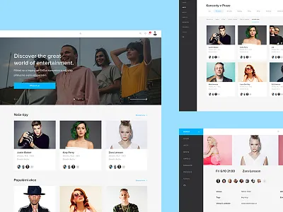 GoOut WIP artists clean design events interactive simple ui ux web web design wip