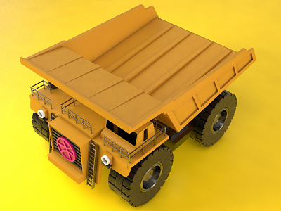 Dribbble CAT c4d cat truck
