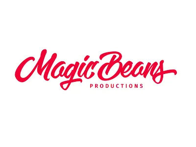 Logo for Magic Beans Productions hand lettering handlettering lettering logo logo design logo designer logodesign logotype