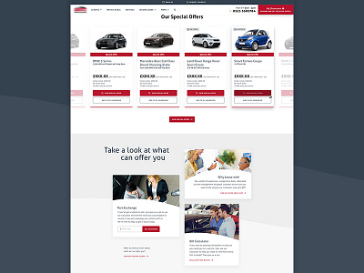 Car Leasing Homepage audi car cars icons leasing mobile responsive ui ux web