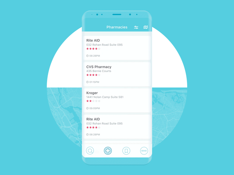 Drug look up animation app look medicine mobile pharmacies pharmacy