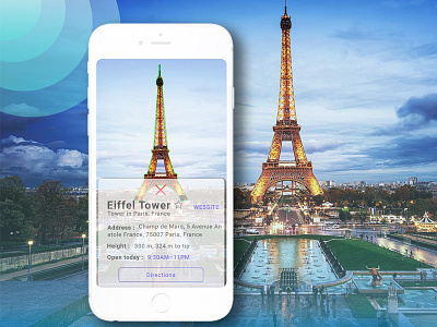 Eiffel Tower ar ui ux vr