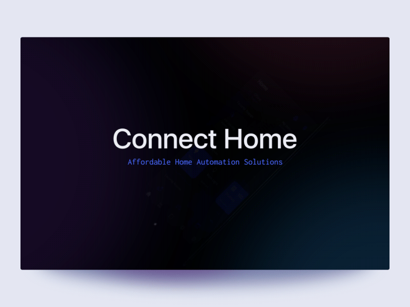 Connect Home Case Study app climate climate control darkui ios iot mobile smart home ui ux