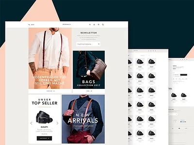 E-commerce clean clothes e commerce fashion interface luxury shop ui web design