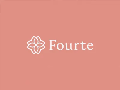 Fourte even flower fourte gold logo luxury managment mark rose symbol team wedding