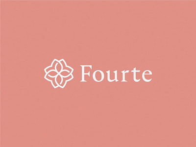 Fourte even flower fourte gold logo luxury managment mark rose symbol team wedding