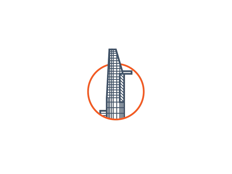 Bitexco Financial Tower - Saigon Icon + animation animated animation icon icon design illustration italy line art pisa saigon ux vector vietnam